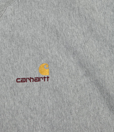 Carhartt American Script Crewneck Sweatshirt - Grey Heather