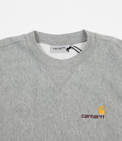 Carhartt American Script Crewneck Sweatshirt - Grey Heather