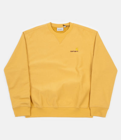 Carhartt American Script Crewneck Sweatshirt - Winter Sun