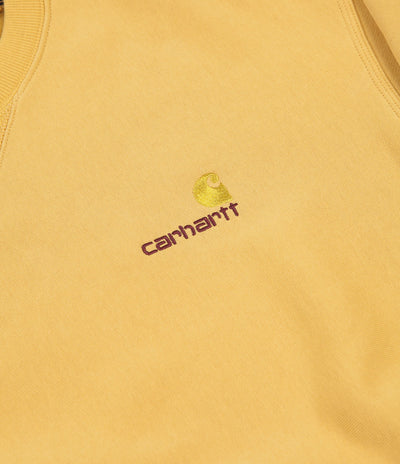 Carhartt American Script Crewneck Sweatshirt - Winter Sun