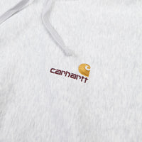 Carhartt American Script Hoodie - Ash Heather / Gold thumbnail