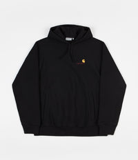 Carhartt American Script Hoodie - Black / Gold