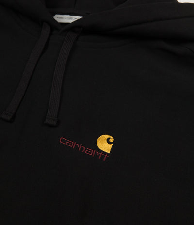 Carhartt American Script Hoodie - Black / Gold