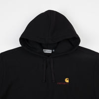 Carhartt American Script Hoodie - Black / Gold thumbnail