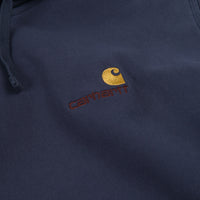 Carhartt American Script Hoodie - Blue thumbnail