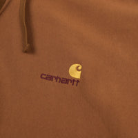 Carhartt American Script Hoodie - Hamilton Brown thumbnail