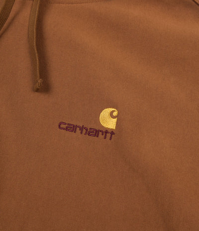 Carhartt American Script Hoodie - Hamilton Brown