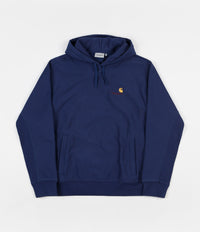 Carhartt American Script Hoodie - Metro Blue