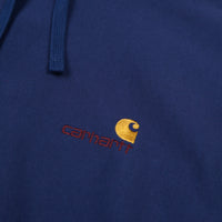 Carhartt American Script Hoodie - Metro Blue thumbnail