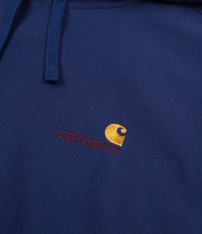 Carhartt American Script Hoodie - Metro Blue