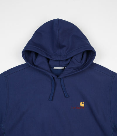 Carhartt American Script Hoodie - Metro Blue