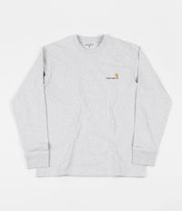 Carhartt American Script Long Sleeve T-Shirt - Ash Heather