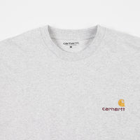 Carhartt American Script Long Sleeve T-Shirt - Ash Heather thumbnail