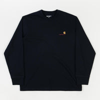 Carhartt American Script Long Sleeve T-Shirt - Astro thumbnail