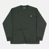 Carhartt American Script Long Sleeve T-Shirt - Dark Teal thumbnail