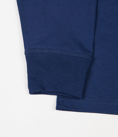 Carhartt American Script Long Sleeve T-Shirt - Metro Blue