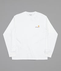 Carhartt American Script Long Sleeve T-Shirt - White