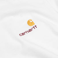 Carhartt American Script Long Sleeve T-Shirt - White thumbnail