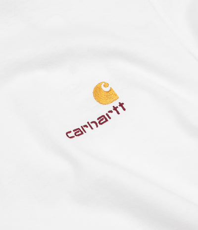 Carhartt American Script Long Sleeve T-Shirt - White