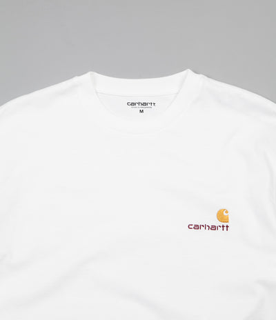 Carhartt American Script Long Sleeve T-Shirt - White