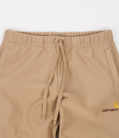 Carhartt American Script Sweatpants - Dusty Hamilton Brown