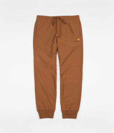 Carhartt American Script Sweatpants - Hamilton Brown