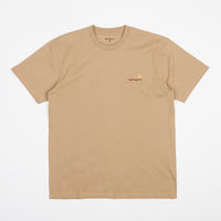 Carhartt American Script T-Shirt - Dusty Hamilton Brown thumbnail