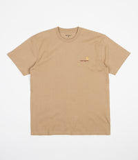 Carhartt American Script T-Shirt - Dusty Hamilton Brown