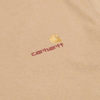 Carhartt American Script T-Shirt - Dusty Hamilton Brown thumbnail