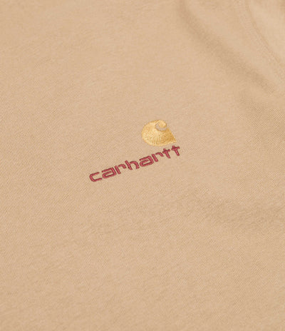 Carhartt American Script T-Shirt - Dusty Hamilton Brown