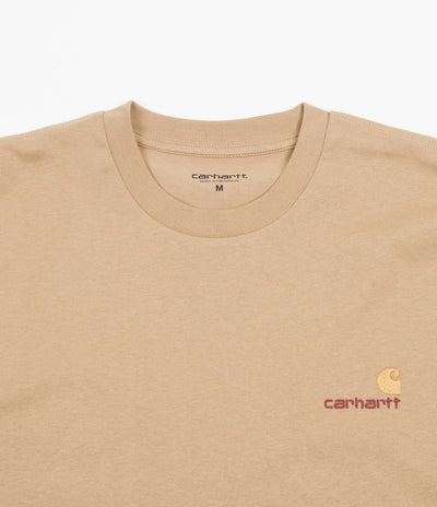 Carhartt American Script T-Shirt - Dusty Hamilton Brown