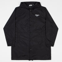 Carhartt Astra Hooded Coach Jacket - Black White thumbnail