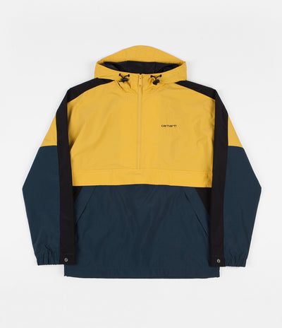 Carhartt Barnes Pullover Jacket - Colza / Duck Blue / Black