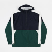 Carhartt Barnes Pullover Jacket - Dark Navy / Dark Fir / Wax thumbnail