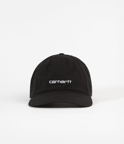 Carhartt Canvas Coach Cap - Black / White