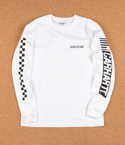 Carhartt Cart Long Sleeve T-Shirt - White / Black