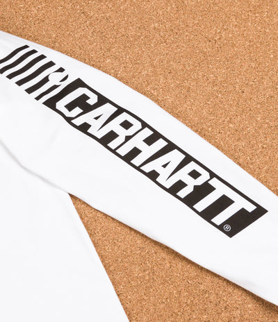 Carhartt Cart Long Sleeve T-Shirt - White / Black