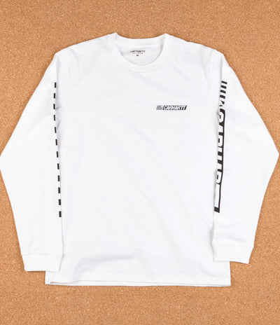 Carhartt Cart Long Sleeve T-Shirt - White / Black