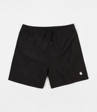 Carhartt Cay Swim Shorts - Black / White