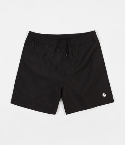 Carhartt Cay Swim Shorts - Black / White