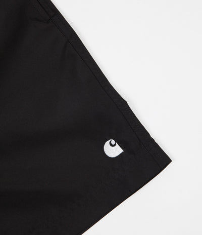 Carhartt Cay Swim Shorts - Black / White