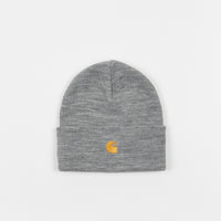 Carhartt Chase Beanie - Grey Heather / Gold thumbnail