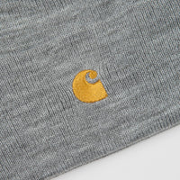 Carhartt Chase Beanie - Grey Heather / Gold thumbnail