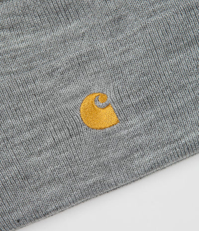 Carhartt Chase Beanie - Grey Heather / Gold