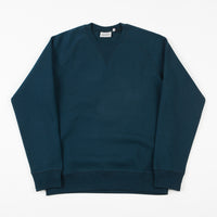 Carhartt Chase Crewneck Sweatshirt - Duck Blue / Gold thumbnail