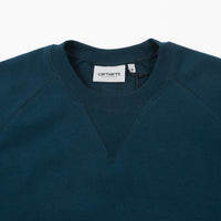 Carhartt Chase Crewneck Sweatshirt - Duck Blue / Gold thumbnail