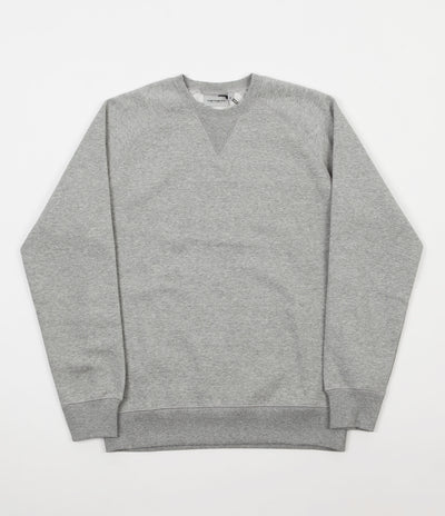 Carhartt Chase Crewneck Sweatshirt - Grey Heather / Gold