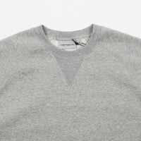 Carhartt Chase Crewneck Sweatshirt - Grey Heather / Gold thumbnail