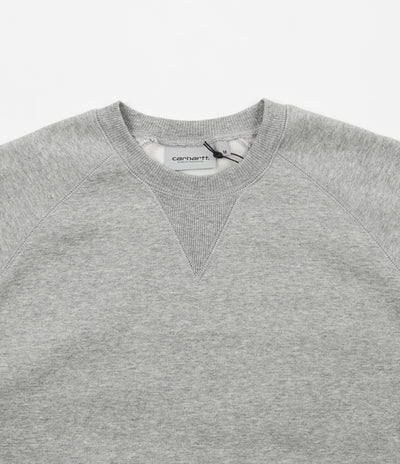 Carhartt Chase Crewneck Sweatshirt - Grey Heather / Gold