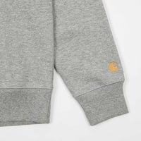 Carhartt Chase Crewneck Sweatshirt - Grey Heather / Gold thumbnail